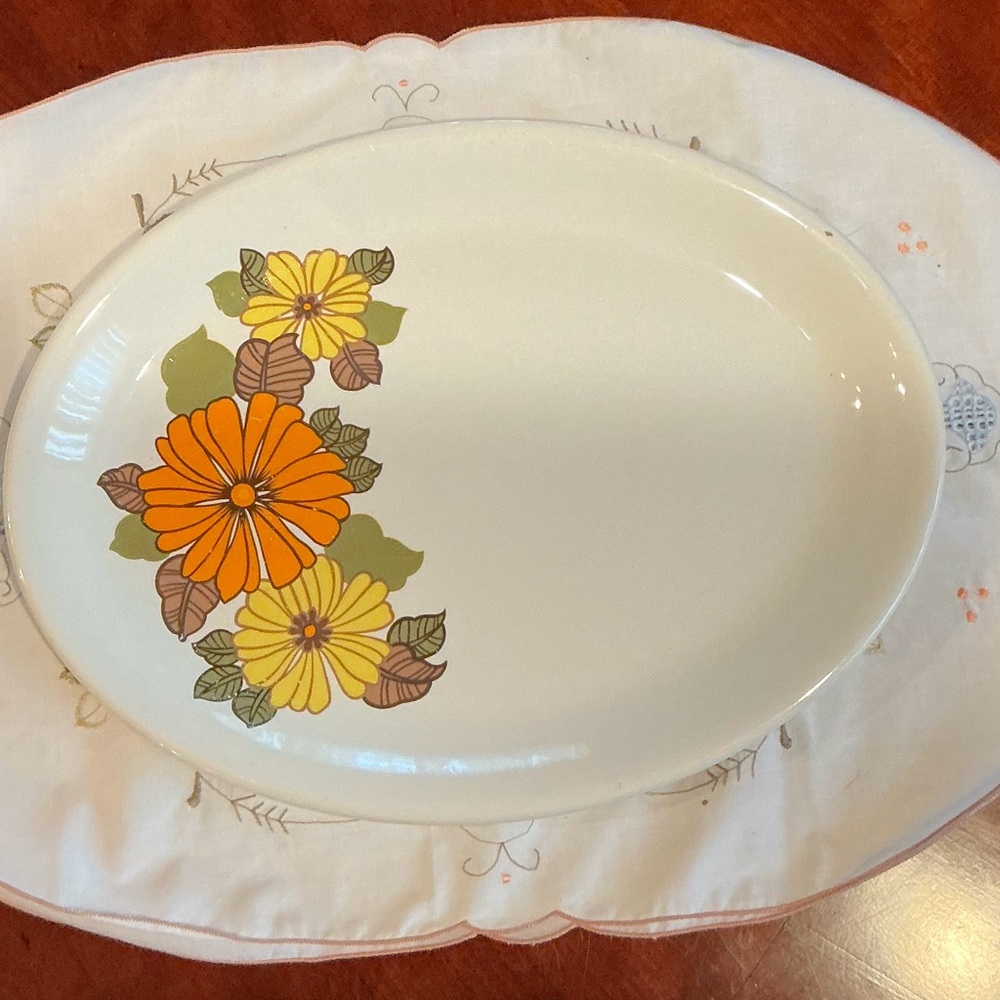 Rare Vintage 12” H.AYNSLEY & CO. LTD. Staffordshire Oval Platter